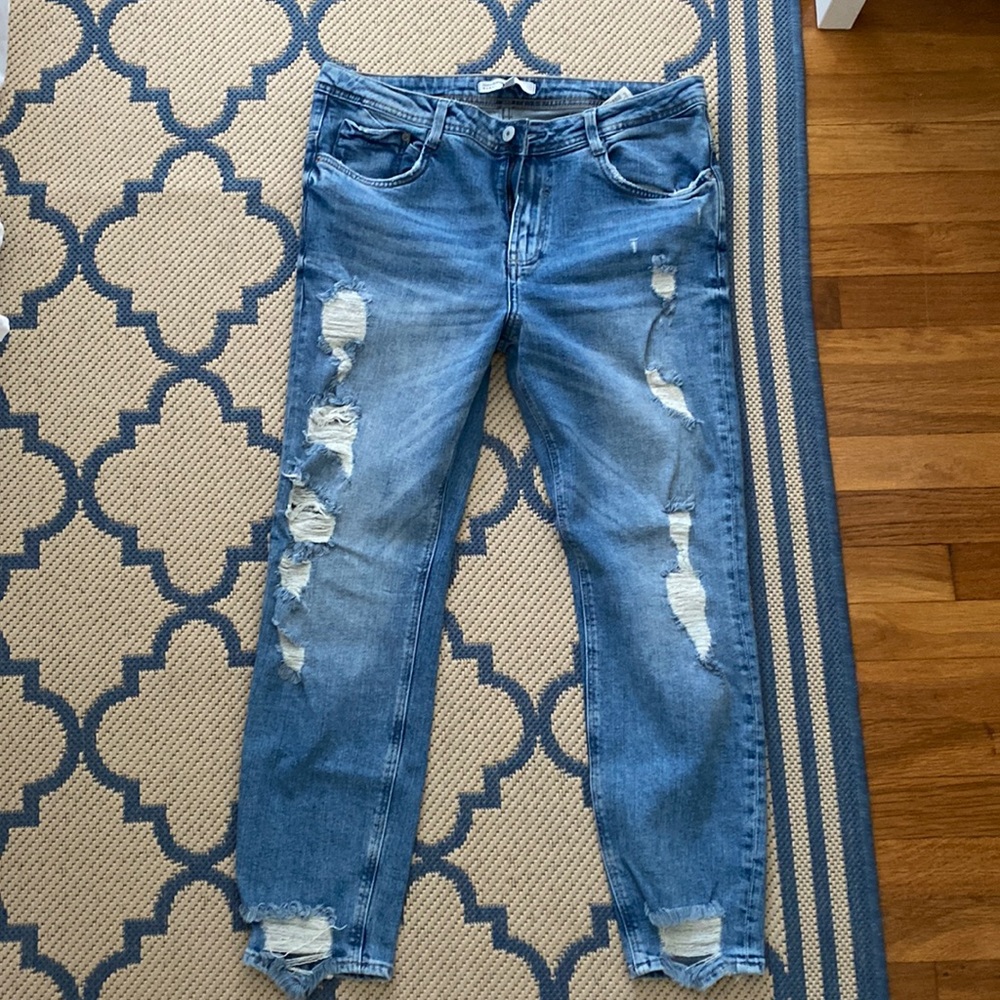 Zara distressed jeans